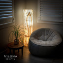 Ice Onyx Hexagon Floor Lamp. Stone Lamps - Vilona Onyx