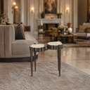 Forged Metal Agate Table (2 Tiers) - #2