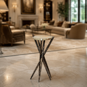 Forged Metal Agate Table (Sticks and Stones) - #2