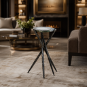 Forged Metal Agate Table (Sticks and Stones) - #3
