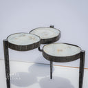 Forged Metal Agate Table (3 Tiers) - #1