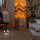 Miami Sunset Onyx Floor Lamp - 59" Tall - (#2)