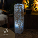 Arctic Onyx Floor Lamp - Small - 31.5"H x 8"W - Square - #2