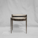 Forged Metal Agate Table (2 Tiers) - #1