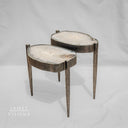 Forged Metal Agate Table (2 Tiers) - #1