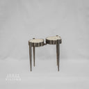 Forged Metal Agate Table (2 Tiers) - #2