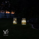 White Ice Onyx Crown Lamps - Sculptural Natural Stone Pair