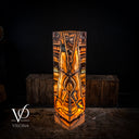 Aqua Onyx Floor Lamp - Medium - 49.5"H x 12"W - Square - #13