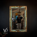Aqua Onyx Crystal Mirror #1 (Rectangle)