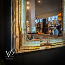 Aqua Onyx Crystal Mirror #1 (Rectangle)