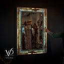 Aqua Onyx Crystal Mirror #1 (Rectangle)