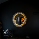 Aqua Onyx Crystal Mirror #2 (Circle)