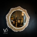 Aqua Onyx Crystal Mirror #3 (Circle)