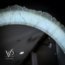 White Ice Onyx Mirror #1 (Circle)