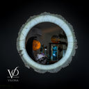 White Ice Onyx Mirror #1 (Circle)