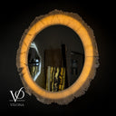 White Ice Onyx Mirror #1 (Circle)