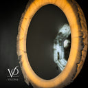 White Ice Onyx Mirror #1 (Circle)