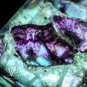 Fluorite Crystal Table Lamp - 24" Tall, 8x8" - Square Closed Top (Medium #7)