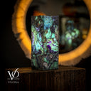 Fluorite Table Lamp - 16" Tall, 5.75"x5.75" Square - (Small #17)