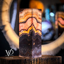 Rosa Onyx Table Lamp - 18"H x 6"W - Square Closed Top - (Small #9)