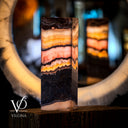 Rosa Onyx Table Lamp - 18"H x 6"W - Square Closed Top - (Small #10)