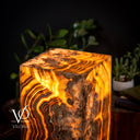 Honeycomb Onyx Floor Lamp -Exotic - Small - 32” H x 12"W - Square - #2