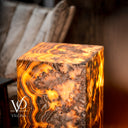 Honeycomb Onyx Floor Lamp -Exotic - Small - 32” H x 12"W - Square - #2