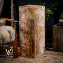 Honeycomb Onyx Floor Lamp -Exotic - Small - 32” H x 12"W - Square - #2