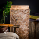 Honeycomb Onyx Floor Lamp -Exotic - Small - 32” H x 12"W - Square - #2