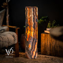Sahara Onyx Floor Lamp - Cylinder - 39.5" Tall, x 9.5" D - (Small - #2)