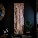Rosa Onyx Crystal Wall Panel - 19.75" Wide x 59" Tall x 4" Deep (Single #1)