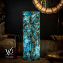 Argentina Blue Onyx Floor Lamp - 47" Tall, 12"x 12" Square (Medium #6)