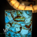 Argentina Blue Onyx Floor Lamp - 47" Tall, 12"x 12" Square (Medium #6)