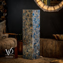 Argentina Blue Onyx Floor Lamp - 47" Tall, 12"x 12" Square (Medium #6)