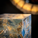 Argentina Blue Onyx Floor Lamp - 47" Tall, 12"x 12" Square (Medium #6)