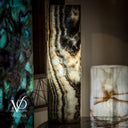 Tangerine Onyx Table Lamp - 20" Tall x 5.5" Diameter - (Medium #29)