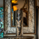 Tangerine Onyx Table Lamp - 20" Tall x 5.5" Diameter - (Medium #29)