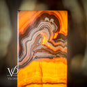 Miami Sunset Onyx Table Lamp - 20" Tall, X 6" Diameter - (Medium Cylinder #6)