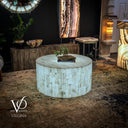 White Ice Onyx Mosaic Coffee Table #3