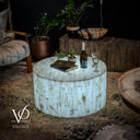 White Ice Onyx Mosaic Coffee Table #3