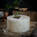 White Ice Onyx Mosaic Coffee Table #3