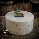 White Ice Onyx Mosaic Coffee Table #3