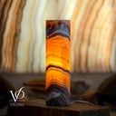 Miami Sunset Onyx Table Lamp - 20" Tall, X 6" Diameter - (Medium Cylinder #7)