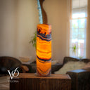 Miami Sunset Onyx Table Lamp - 20" Tall, X 6" Diameter - (Medium Cylinder #7)