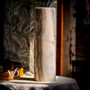 Onyx Table Lamp - Divina Claire 19.5" Tall, x 5.75" Diameter (Medium #2)