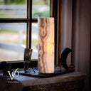 Onyx Table Lamp - Divina Claire 19.5" Tall, x 5.75" Diameter (Medium #2)