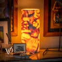 Onyx Table Lamp - Divina Claire 18" Tall, x 8" Diameter (Large #3)