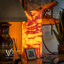 Onyx Table Lamp - Divina Claire 18" Tall, x 8" Diameter (Large #3)