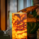 Onyx Table Lamp - Divina Claire 18" Tall, x 8" Diameter (Large #3)