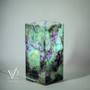 Fluorite Crystal Table Lamp - 12" Tall, x 6"x 6" Square (Miniature #8)